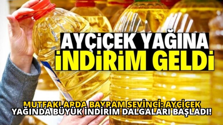 Mutfaklarda Bayram Sevinci: Ayçiçek Yağında Büyük İndirim Dalgaları Başladı!