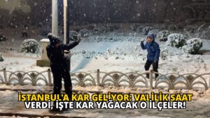 İstanbul’a Kar Geliyor: Valilik Saat Verdi, İşte Kar Yağacak O İlçeler!